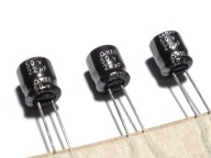 22uF/50V HXB 6x7mm, 105 stupňov, nízka impedancia - 10 ks