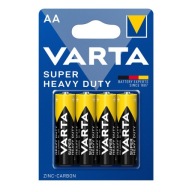 Výkonné zinkovo-uhlíkové batérie VARTA Super Heavy Duty LR06 AA 1,5V 4ks