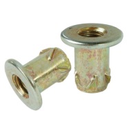 10x zásuvka M8 x 16mm s golierom, tepaná nábytková vložka do dreva, nožičky