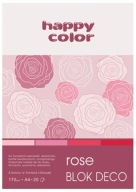 HAPPY COLOR BLOCK DECO 170g 20 A4 RUŽA RUŽOVÁ ČERVENÁ