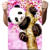 DIAMANTOVÁ VÝŠIVKA Diamantová maľba Diamantová mozaika pre deti Súprava Panda