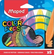 MAPED JUMBO BOARD CHALK, HRUBÁ, PRE DETI, 6 farieb