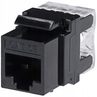 Keystone LAN RJ-45 CAT.5E zásuvkový modul, čierny