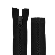 ČLENKOVÝ Zips #5 - 45 CM - ČIERNA