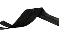 Páska na zips, čierny zips, 3mm, s 2mb lepidlom