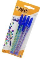 CRISTAL COLLECTION guličkové pero 1mm 4ks BIC