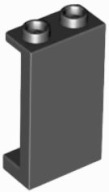 LEGO PANEL 1X2 ČIERNA ČÍSLO 74968