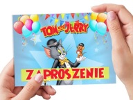 POZVÁNKA NA NARODENINY DIEŤA TOM A JERRY + OBÁLKA ZDARMA