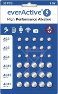 Sada 1,5V everActive alkalických batérií, 30 ks