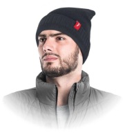 Teplá zimná čiapka zateplená kožušinkou, CZCITY S, oceľ, veľ. 57-61 cm