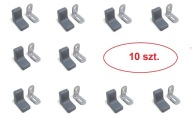 Nábytkový uholník, sivý, 10 ks.