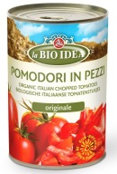 Sekané paradajky bez šupky (plechovka) 400g La Bio Id