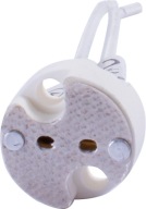 Zásuvka, keramický držiak lampy G5, kábel 12 cm