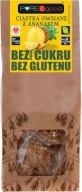 Vegánske ovsené sušienky BEZ CUKRU s ananásom, BEZ LEPKU 150 g Pure&Good