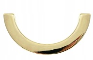 Nábytková úchytka 2Z, polkruhová, polkruhová, zlatá lesklá, 64mm
