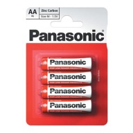 4x 1,5V prstová batéria Panasonic AA R6 blister
