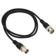 Predlžovací kábel BNC zástrčka - BNC zásuvka Čierna 1m 3C2V 75ohm (0273)