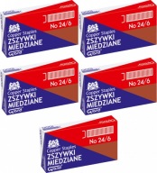 Grand 24/6 medené sponky 1000 KS x 5 bal