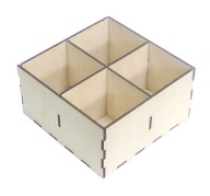 KRABIČKA SO 4 PRIESTORMI ORGANIZÁTOR DECOUPAGE DQ11