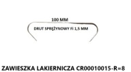 Prívesky farby S CR00010015-R=8 - 50 ks.