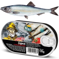 Poľská šprota v paradajkovej omáčke Omega 3 šprota v paradajkovej omáčke 170g KIER