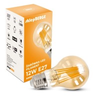 LED žiarovka E27 Filament 12W A60 AMBER 1200lm