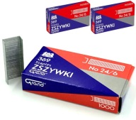 Sponky z pozinkovanej ocele Grand 24/6 1000 ks. x3 balíky