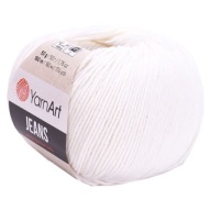 YarnArt Jeans 01 Biely cukor