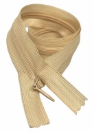 Pevný skrytý zips, svetlo béžová, 25 cm