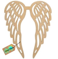 Drevené anjelské krídla 12x10cm Macrame Base Angel Wings