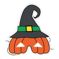 Potlačený papier MASK HALLOWEEN PUMPKIN klobúk