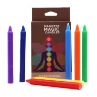 Zámerné sviečky 7 čakier ČAKRA farebné 7 kusov magické rituálne sviečky