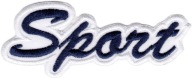 Termoadhézna nášivka na vyšívanie SPORT NAVY BLUE