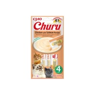 Inaba Cat Ciao Churu - pasta pre mačky - kura a losos 4x14g