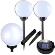 Garden Lamp LED SOLAR guľové solárne záhradné svietidlá biele 10 CM do záhrady