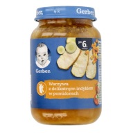 Jemná večera Turecko v paradajke od 6 mesiacov 190 g Gerber
