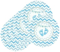 Modré dosky na nohy Krst Baby Shower