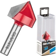 GRAFITOVÁ V-DRÁŽKA FRÉZA HM priemer 25,4x25,4mm stopka 8mm 56H210