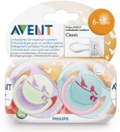 Ortodontický cumlík Philips Avent, symetrický silikón, 6 m +