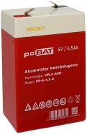 BEZÚDRŽBOVÁ BATÉRIA VRLA AGM 6V 4,5Ah (rozmer 4Ah) HMOTNOSŤ AUTOHRAČKA