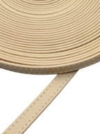 Kožený remienok na tašku na topánky, 8 mm / 100 cm, béžový