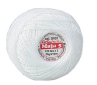 Kordonek Maja 5 Biela 210 m / 50 g Ariadna