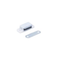 MAGNETICKÁ ZÁPADKA NÁBYTKU biela zatvárač nábytkovej skrinky magnet na zámok 5 ks