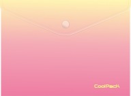 CoolPack obálka A4 s patentným uzáverom Gradient broskyňa