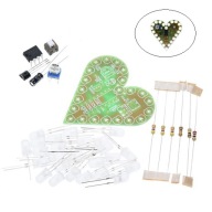 Blikajúce, plávajúce, pulzujúce LED srdce so svetelným efektom biela DIY Kit
