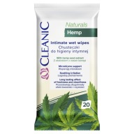 Cleanic Naturals Hemp Intímne hygienické obrúsky 20 kusov