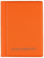 Oranžový KRYT puzdro na DOKLADY Biurfol NUTNÉ DO ŠKOLY