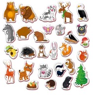 Magnety na chladničku ANIMALS 28 KS pre deti