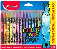 Farebné značky Peps monster 18 farieb Maped