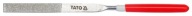 Plochý diamantový ihlový pilník 4x160x50 mm Yato